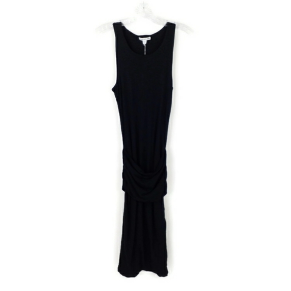 Standard James Perse Black Sleeveless Ruched Waist Mini Dress Womens Size 2 - Picture 12 of 15